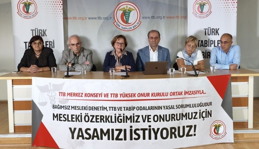 TTB Merkez Konseyi ve Yüksek Onur Kurulu’ndan Ortak Açıklama: Bağımsız Mesleki Denetim, TTB ve Tabip Odalarının Yasal Sorumluluğudur; Meslek Örgütümüzün Özerkliğini ve Hekim Bağımsızlığını Savunuyoruz!