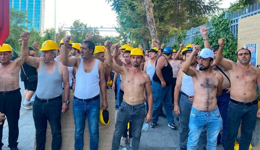 TTB’den Direnişteki Doruk Madencilik İşçilerine Destek Ziyareti